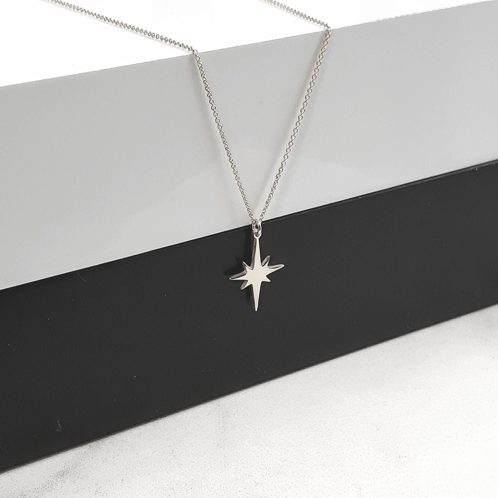 14K Solid Gold North Star Necklace - InfinityJools