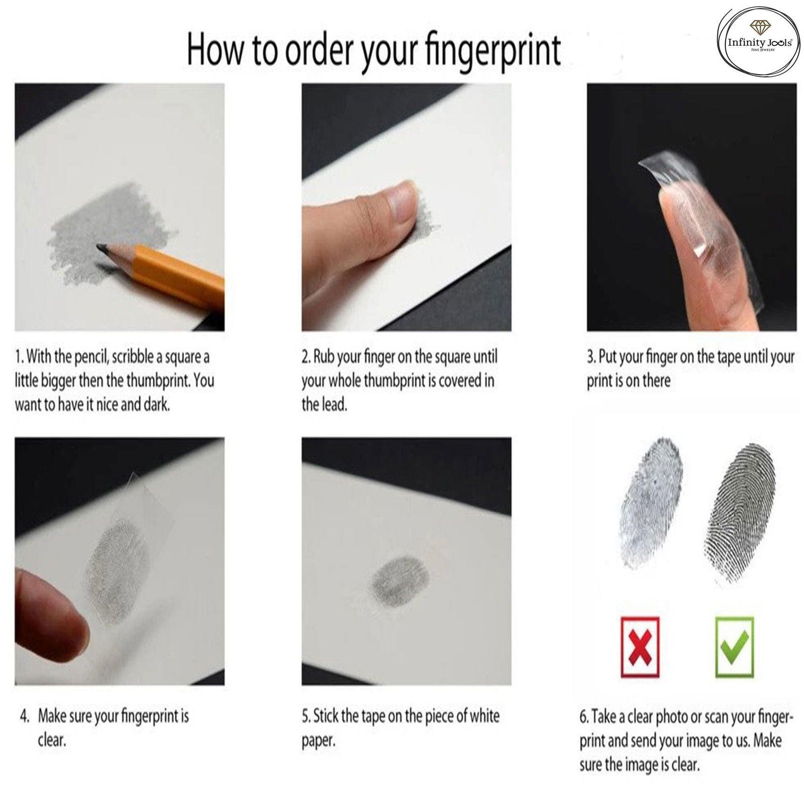 9k & 14k solid Gold Fingerprint Guitar Pick Necklace, Personalized Necklace, Custom engrave Fingerprint Necklace Handwriting jewelry gift - InfinityJools