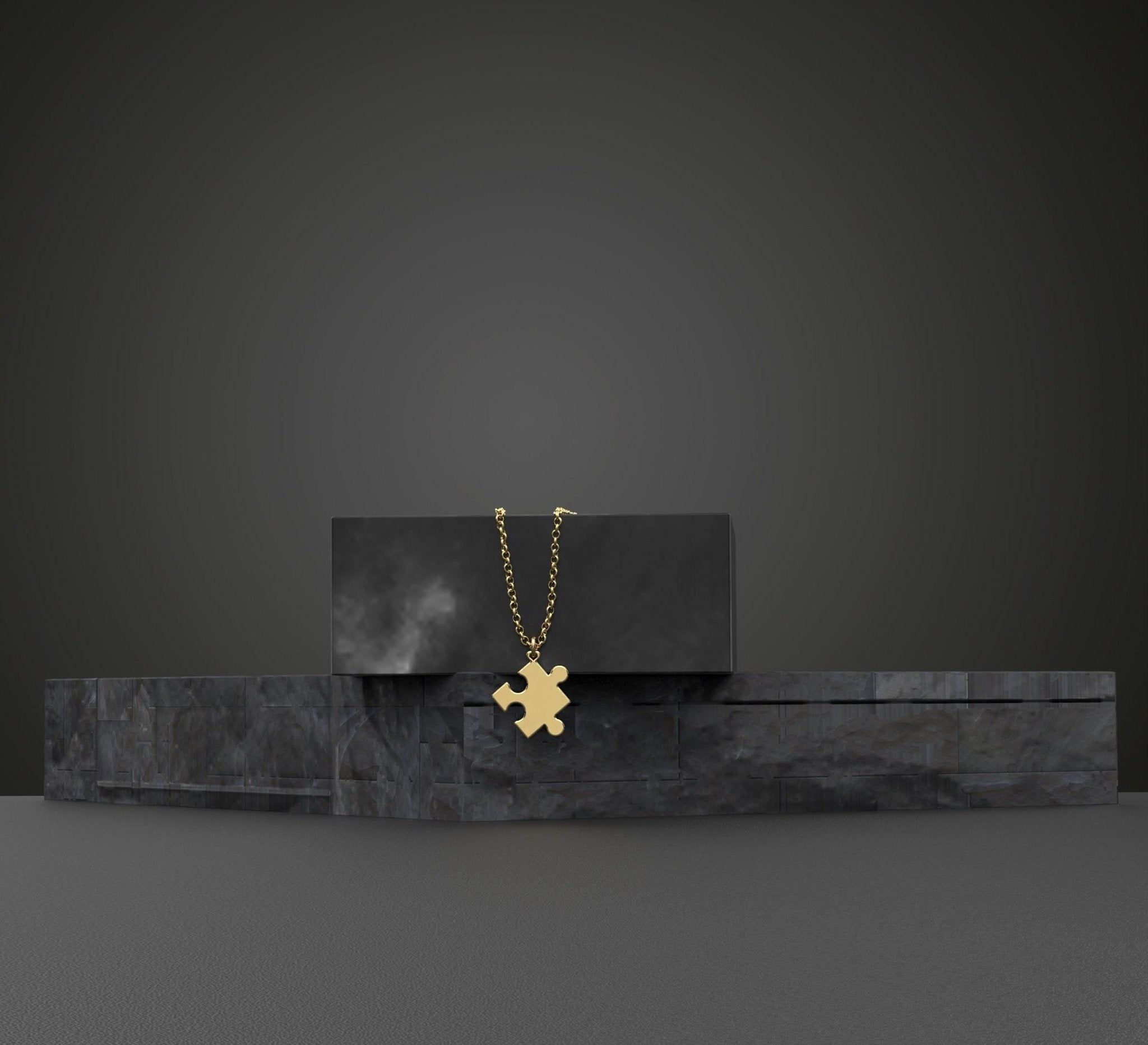 Handmade Solid Gold Puzzle Necklace - InfinityJools