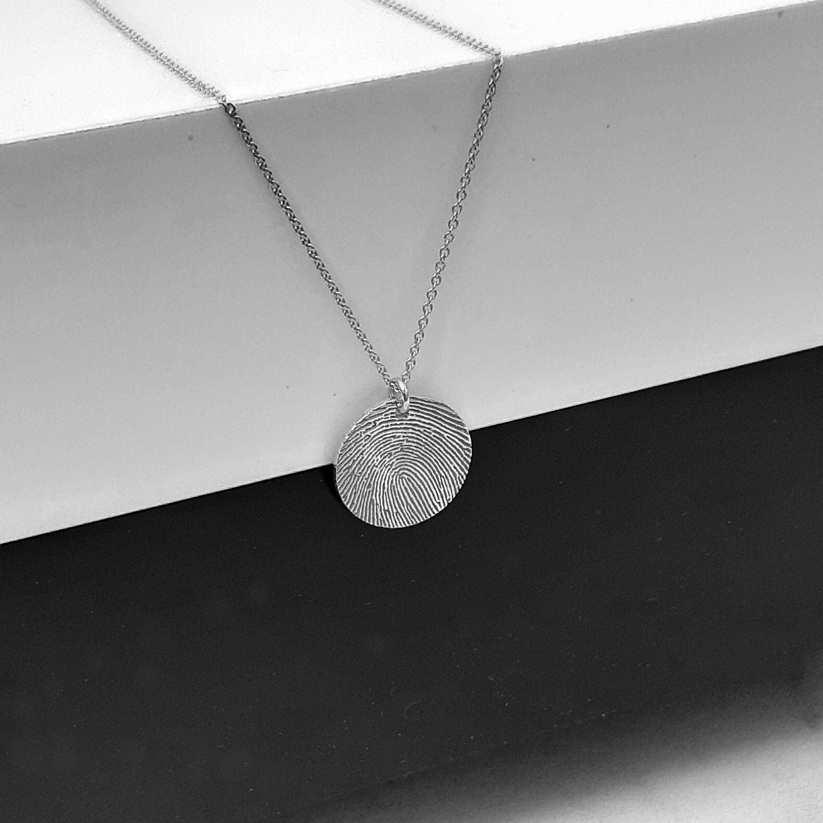 Handwriting Necklace • Custom Handwriting Jewelry • Signature Disc Necklace - InfinityJools