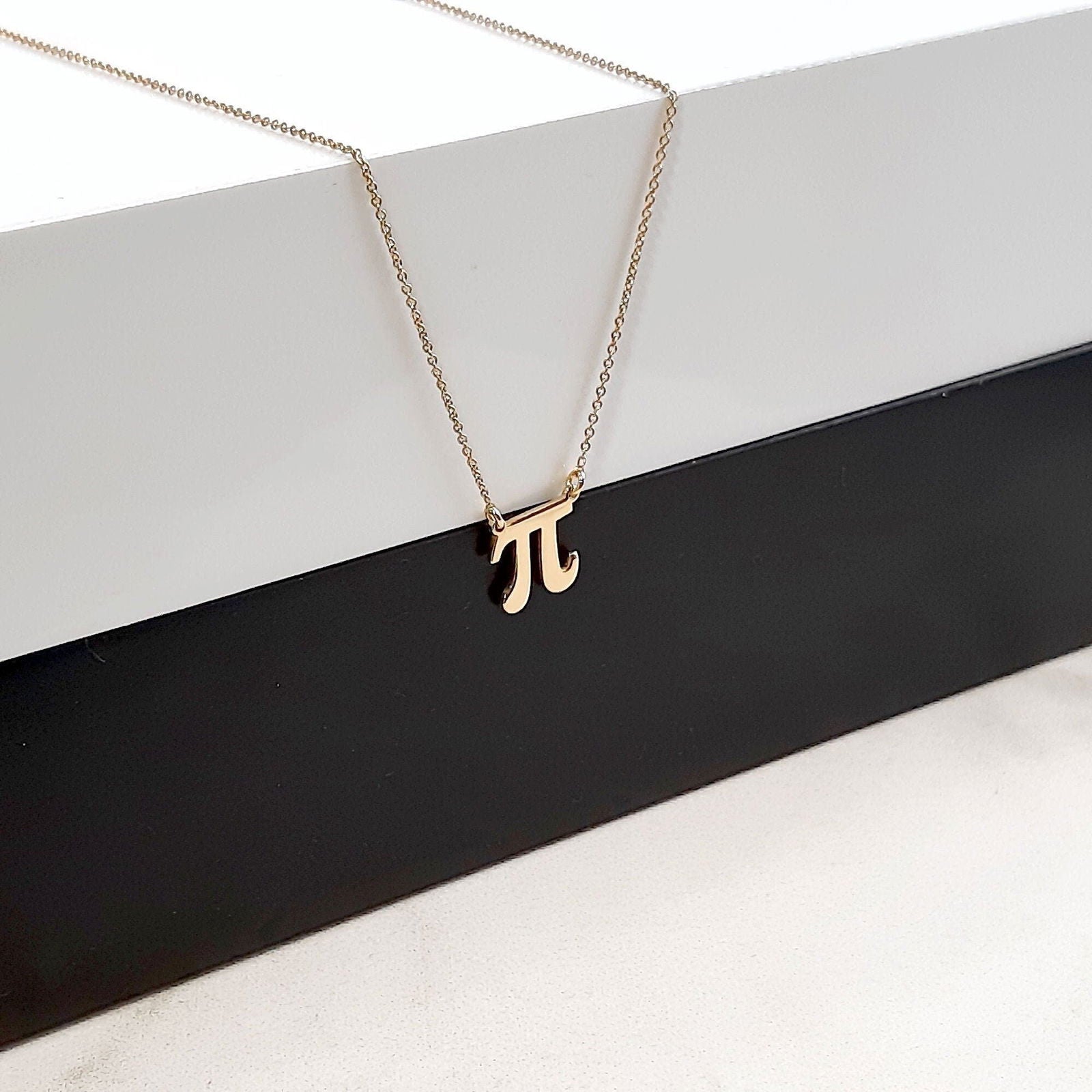 Pi Necklace, Pi Jewelry, Math Necklace, Pi Symbol Necklace - InfinityJools