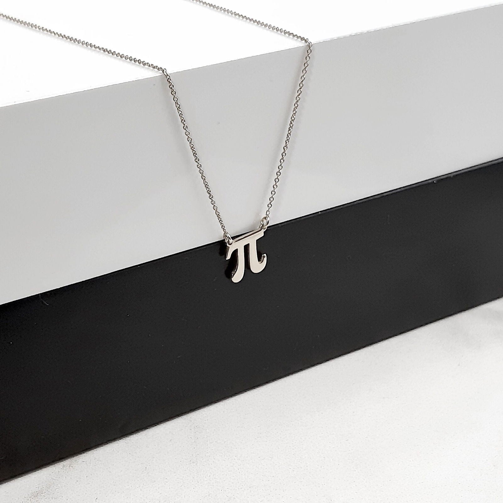 Pi Necklace, Pi Jewelry, Math Necklace, Pi Symbol Necklace - InfinityJools