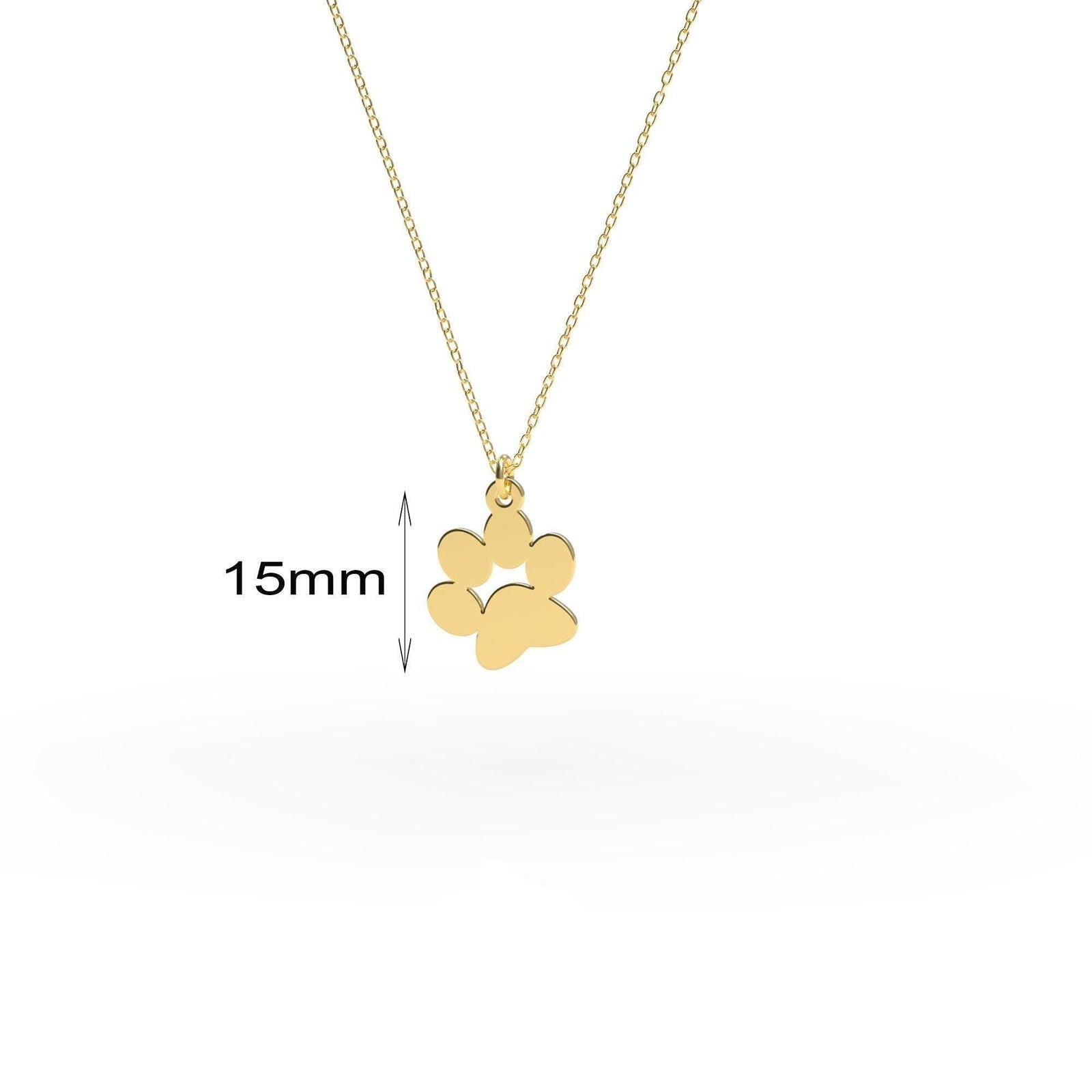 Unique gold Paw necklace - InfinityJools